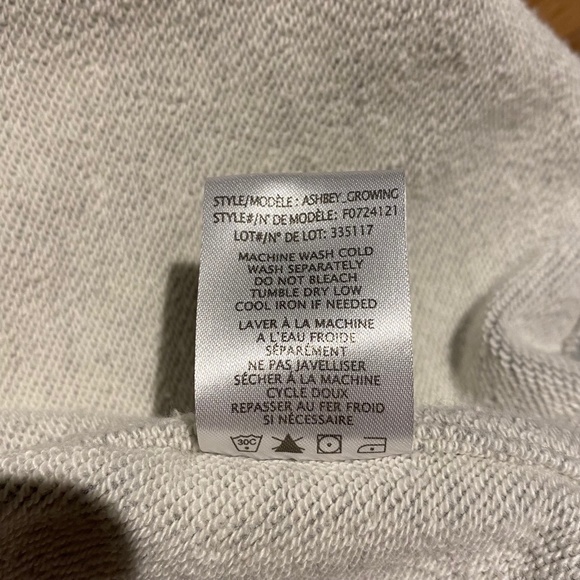 Theory Ashby Raj Grey Open Front Sweatshirt Cardigan 3/4 Sleeve Size M Sweater - Picture 12 of 12